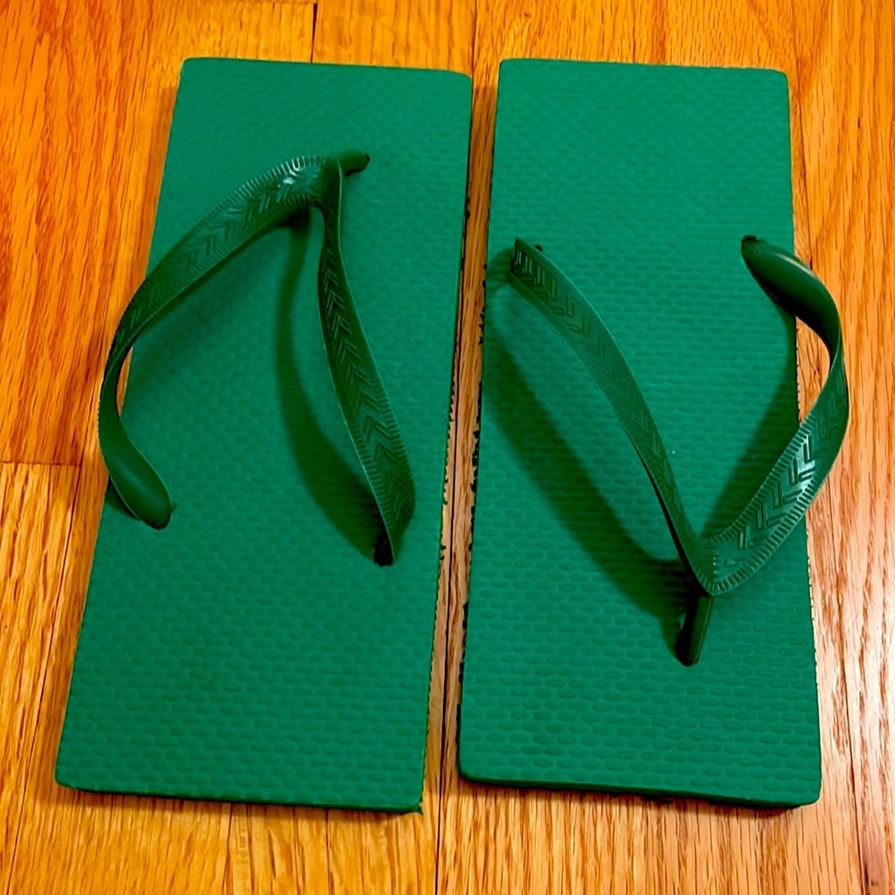 NBW GREEN RUBBER FLIP FLOPS - Picture 10 of 10